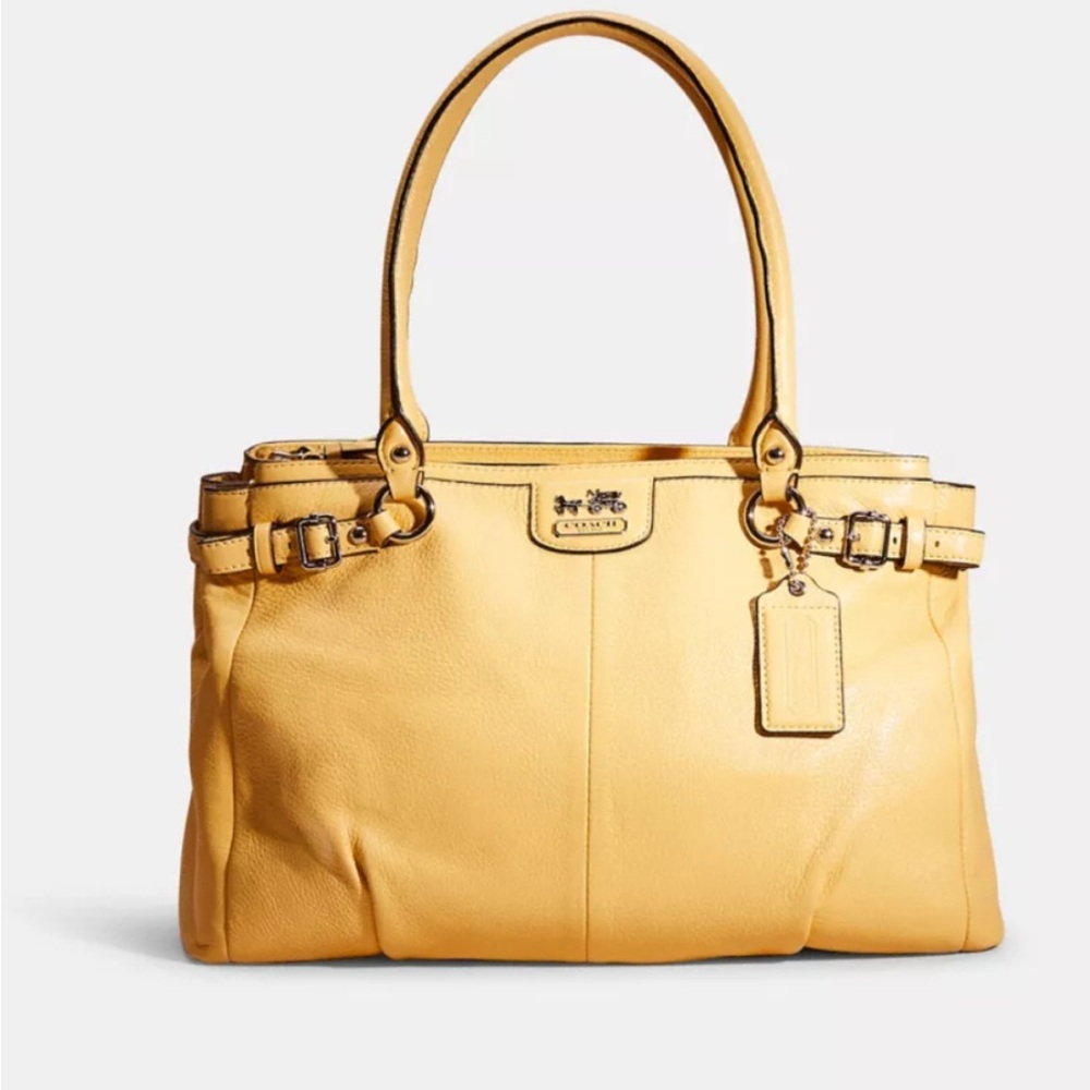 Coach Kara Carryall yellow bag
